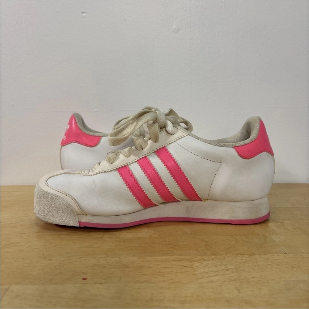 Adidas Women Samoa Shoes White and Pink SIZE 6 - Picture 6 of 10